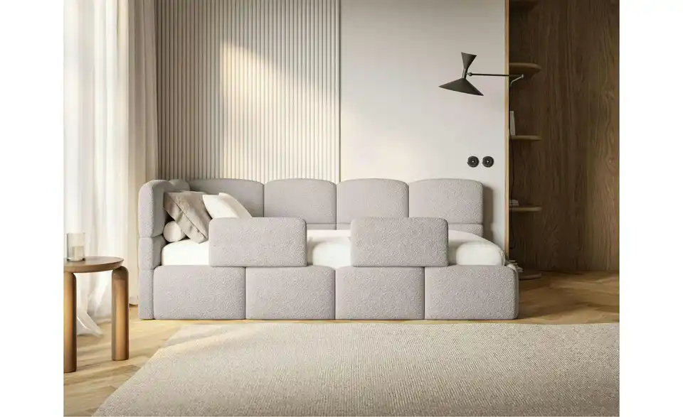 Selsey Polsterliege Cloudy mit Matratze und Rausfallschutz, in Wohnsituation