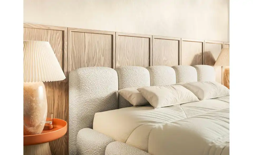 Selsey Polsterbett Cloudy Low mit Bettkasten, in Wohnsituation