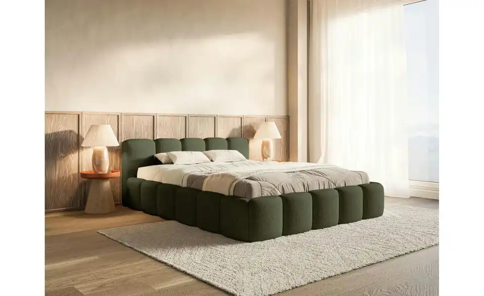 Selsey Polsterbett Cloudy Low mit Bettkasten, in Wohnsituation