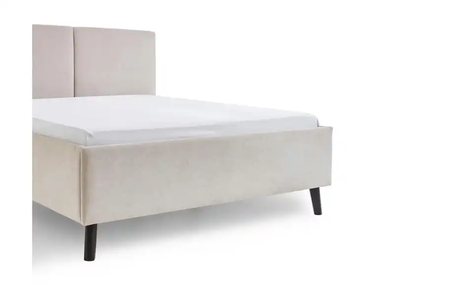 Polsterbett Piano in beige, Detailansicht