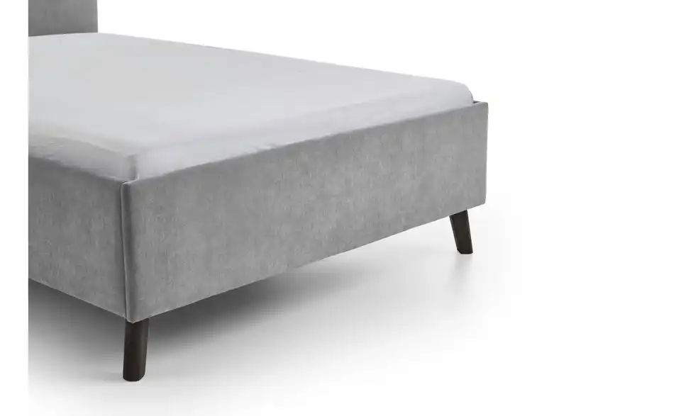 Polsterbett Piano in grau, Detailansicht