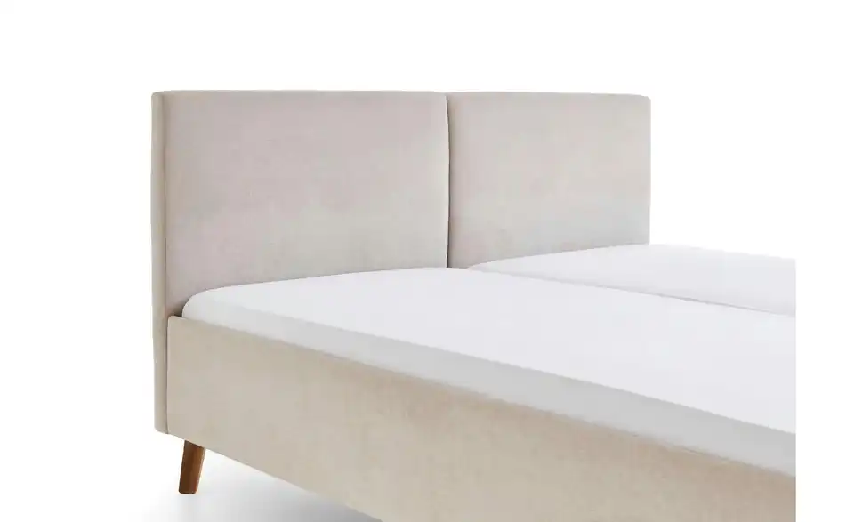Polsterbett Piano in beige, Detailansicht