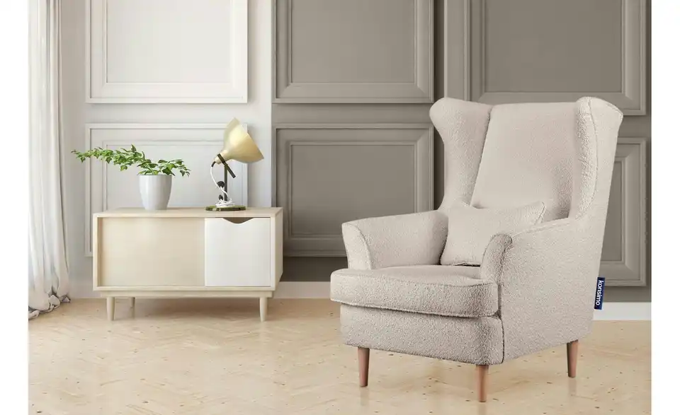 KONSIMO Ohrensessel, in Wohnsituation