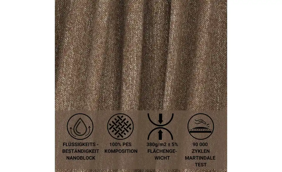 Ecksofa, Bild mit Text