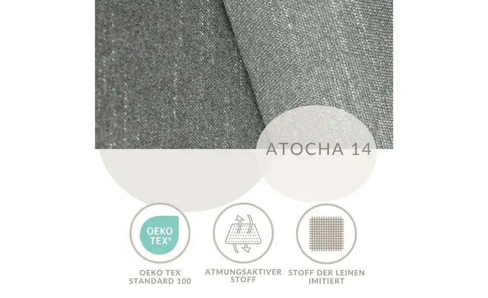 Ecksofa, Bild mit Text