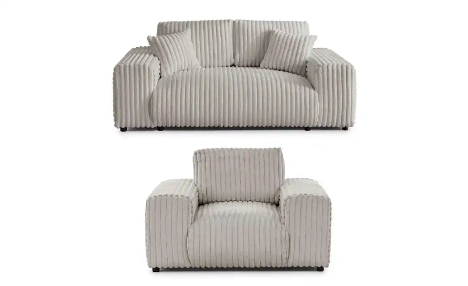 Polstergarnitur 2er-Set, Frontansicht