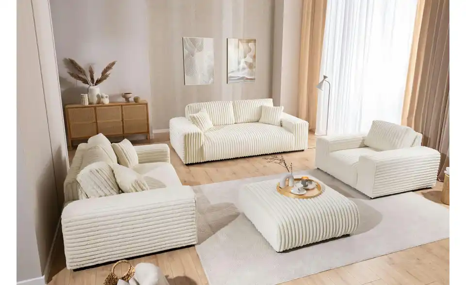 Polstergarnitur 3er-Set, in Wohnsituation