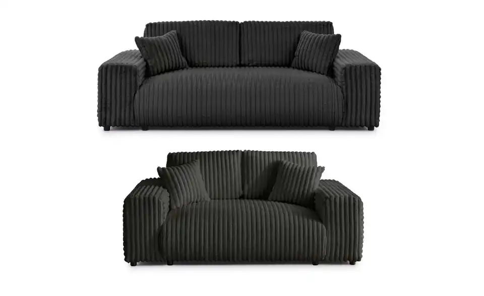 Polstergarnitur 2er-Set, Frontansicht