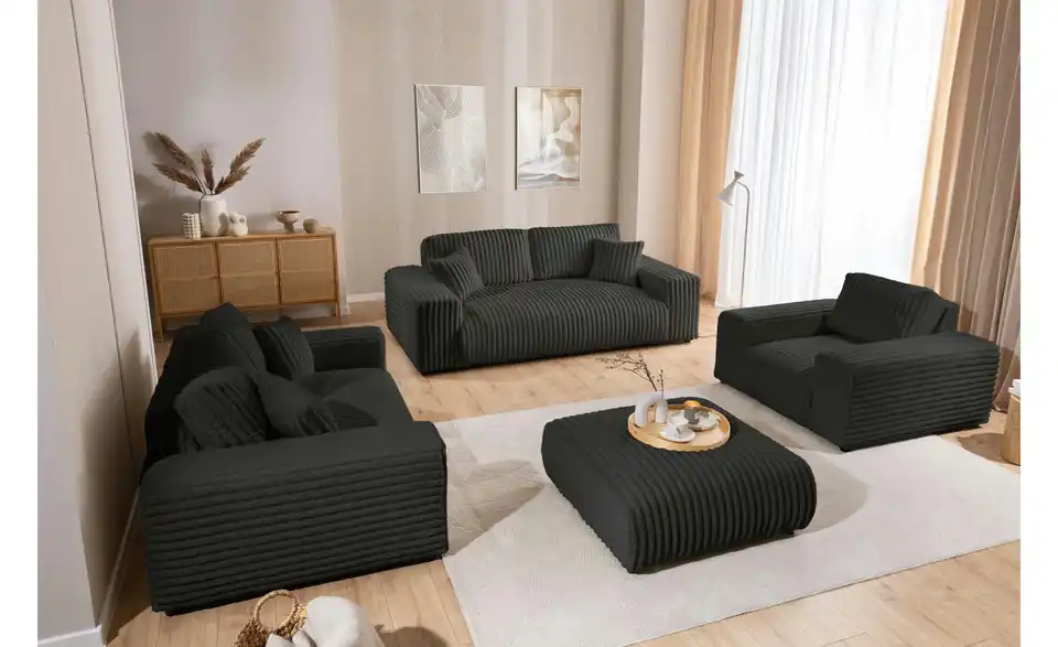 Polstergarnitur 2er-Set, in Wohnsituation