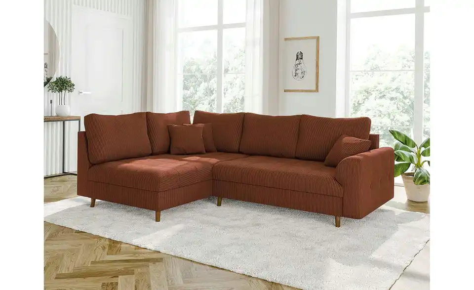 Ecksofa, in Wohnsituation