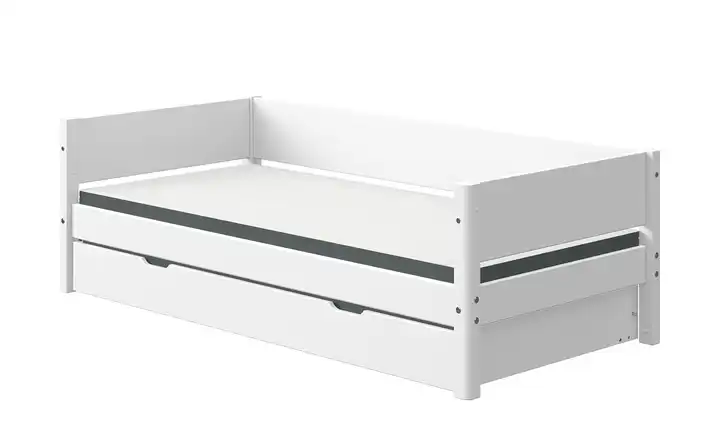 FLEXA Bett mit Ausziehbett  Flexa White