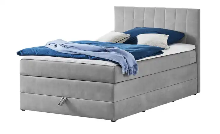Boxspringbett mit Bettkasten Prince Hellgrau
