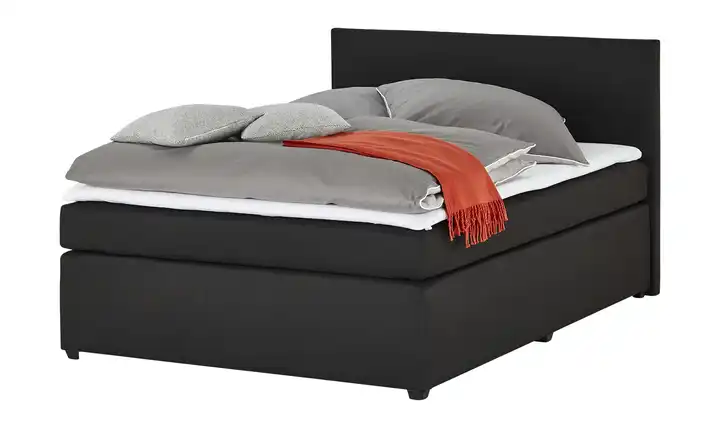  Boxspringbett mit Matratze und Topper, H2 Carlo