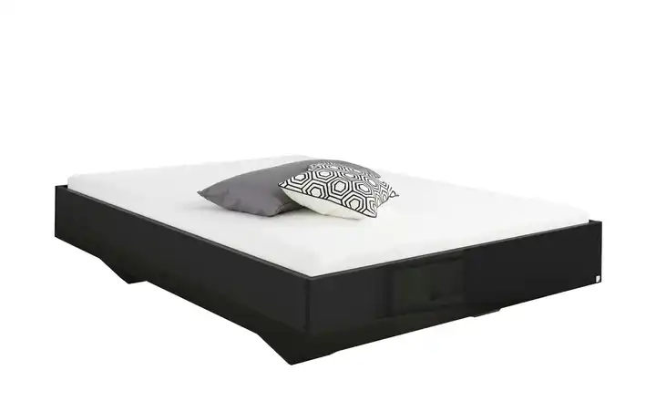 Futonbett Phoenix Grau, hochglanz 140 cm