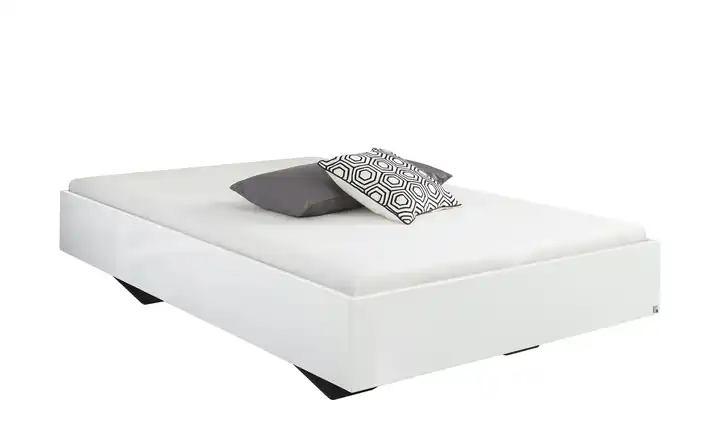 Futonbett Phoenix Weiß, hochglanz 120 cm