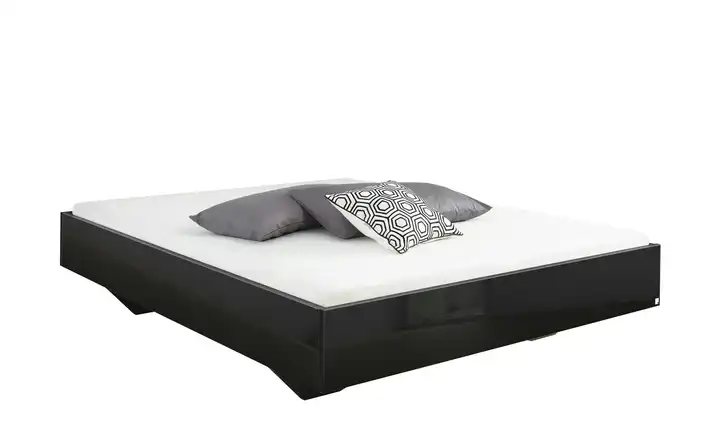 Futonbett Phoenix Grau, hochglanz 160 cm