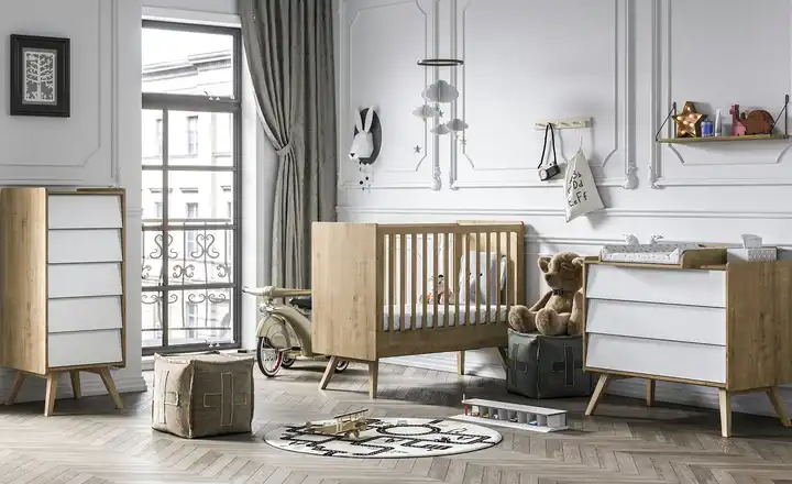  Babyzimmer, 4-teilig  Vintage Baby