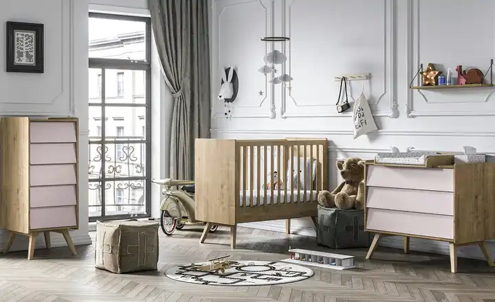  Babyzimmer, 4-teilig  Vintage Baby