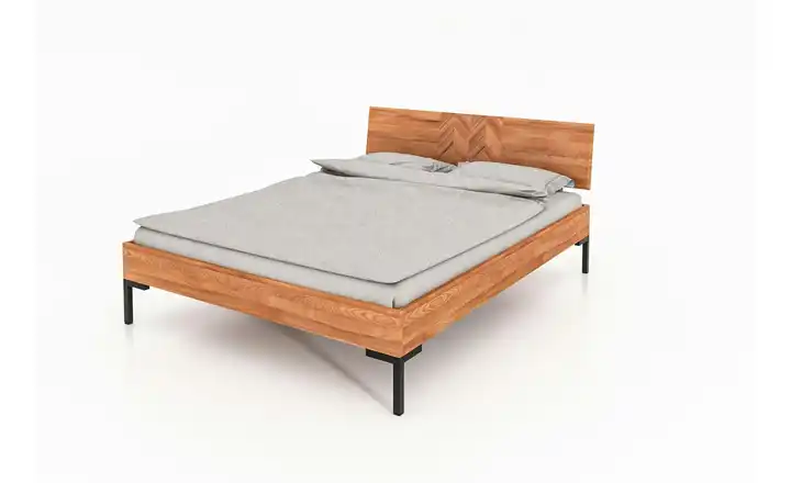  Massivholzbett mit Holzkopfteil Clara