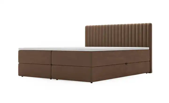 Boxbett mit Stauraum Maine Braun 160 cm