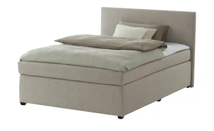  Boxspringbett mit Matratze und Topper, H3 Carlo
