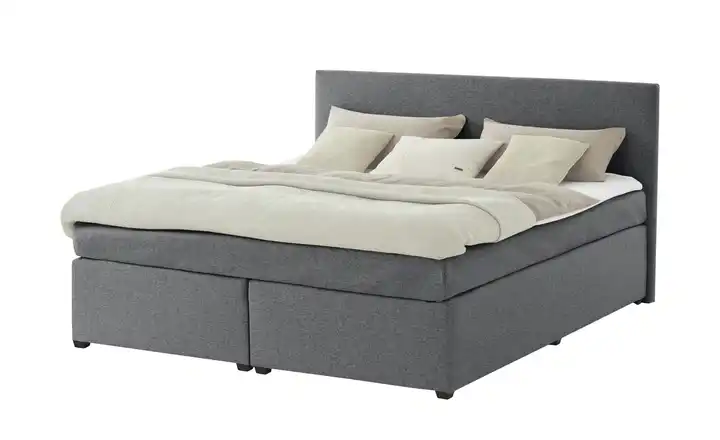 Boxspringbett Carlo Dunkelgrau 180 cm H3