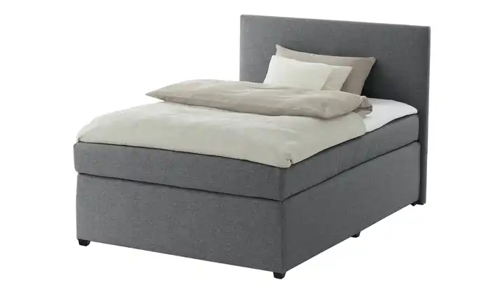 Boxspringbett Carlo Dunkelgrau 90 cm H3