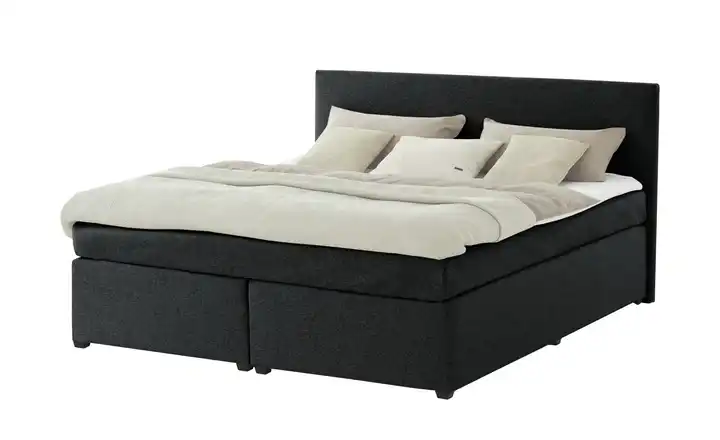 Boxspringbett Carlo Schwarz 160 cm H3