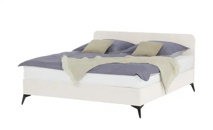 Polsterbett mit Matratze Simply Creme 180 cm H2