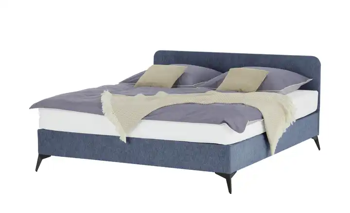 Polsterbett mit Matratze Simply Blau 180 cm H3