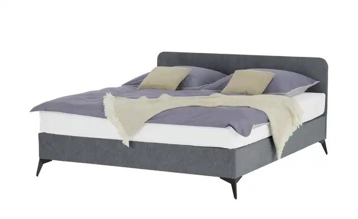 Polsterbett mit Matratze Simply Anthrazit 160 cm H3