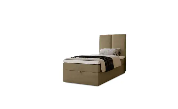 Boxbett mit Stauraum Macclesfield 203 cm 100x200 cm Braun