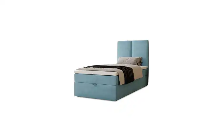 Boxbett mit Stauraum Macclesfield 203 cm 100x200 cm Blau