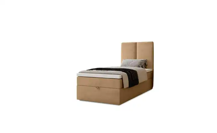 Boxbett mit Stauraum Macclesfield 203 cm 90x200 cm Beige