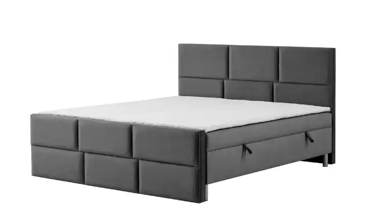 Boxbett mit Bettkasten Adria Mit Fußteil Anthrazit 140 cm