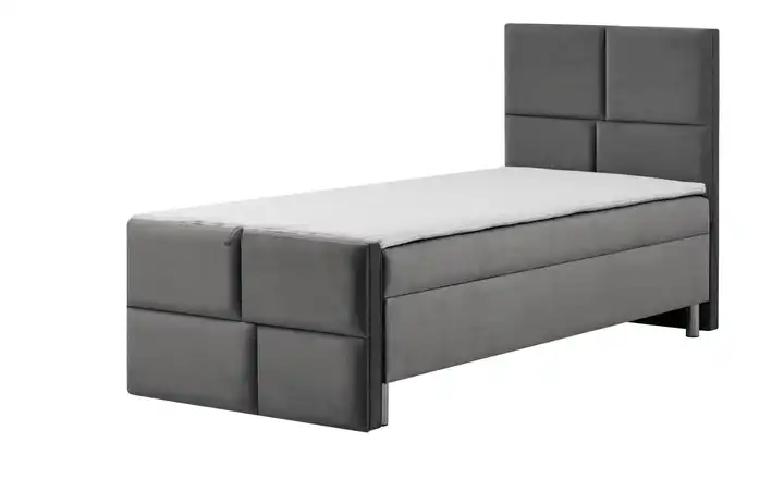 Boxbett mit Bettkasten Adria Mit Fußteil Anthrazit 100 cm
