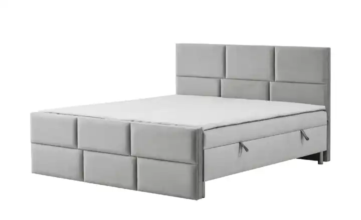 Boxbett mit Bettkasten Adria Mit Fußteil Silbergrau 160 cm