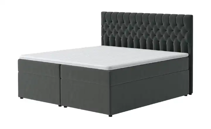Boxbett mit Bettkasten Belek 140x200 cm Anthrazit