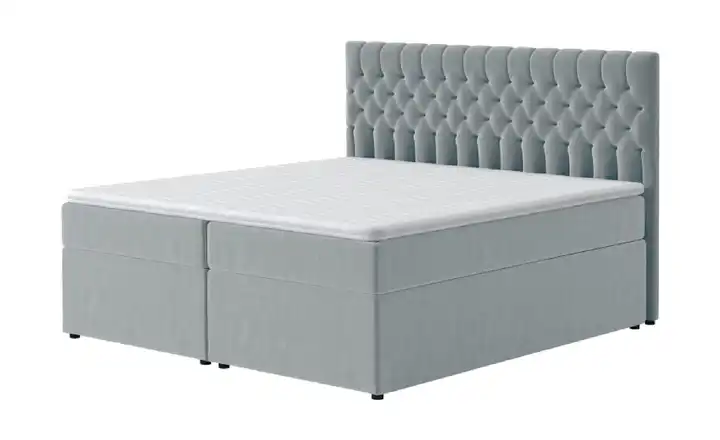 Boxbett mit Bettkasten Belek 160x200 cm Grau