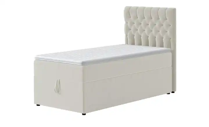 Boxbett mit Bettkasten Belek 100x200 cm Creme