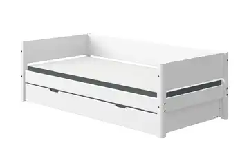 FLEXA Bett mit Ausziehbett Flexa White