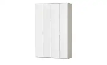 Wohnwert Falttürenschrank  Forum Weiß Weiß, Grau 150 cm 216 cm einheitliche Front