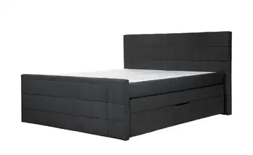 Boxspringbett Vito Dunkelgrau mit Fußteil