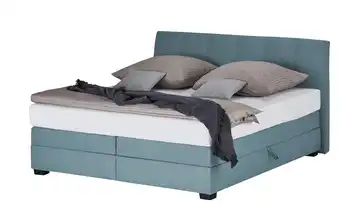 vanDoorn Boxspringbett Chiara Denimblau 200 cm H2 & H3