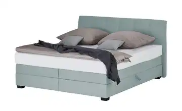 vanDoorn Boxspringbett Chiara Eisblau 160 cm H2