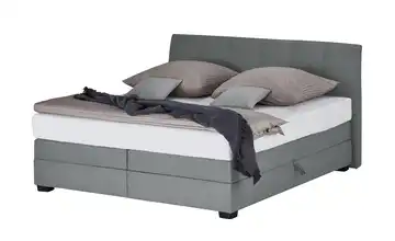 vanDoorn Boxspringbett Chiara edelstahlfarben 160 cm H2 & H3