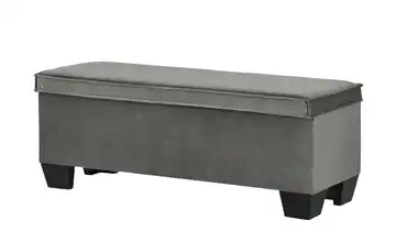 Boxi Bettbank mit Stauraum Boxi mit Keder Dunkelgrau