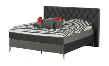 Boxspringbett Laesa Dunkelgrau 180 cm H3