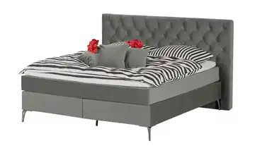 SKAGEN BEDS Boxspringbett Laesa 180 cm H3 Hellgrau