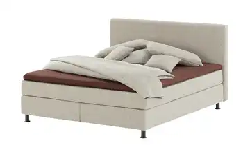 Wohnwert Boxspringbett Dormian Boro Steingrau 180 cm H3 & H4